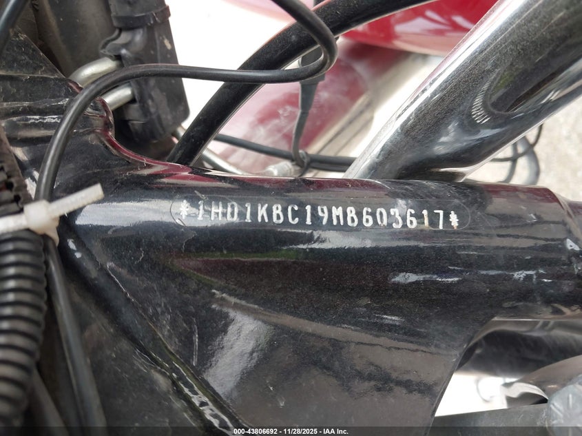 2021 Harley-Davidson Flhx VIN: 1HD1KBC19MB603617 Lot: 43806692