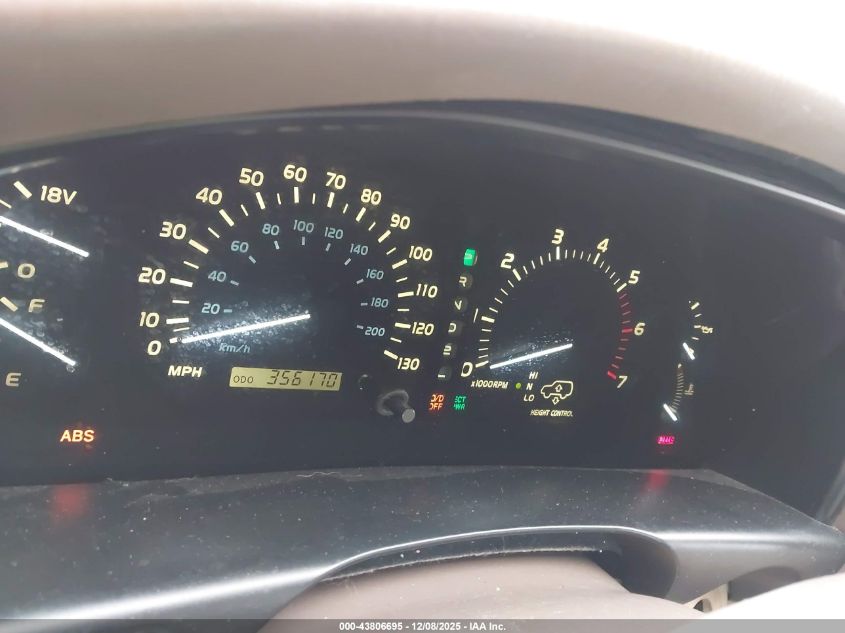 1999 Lexus Lx 470 VIN: JT6HT00W1X0032911 Lot: 43806695