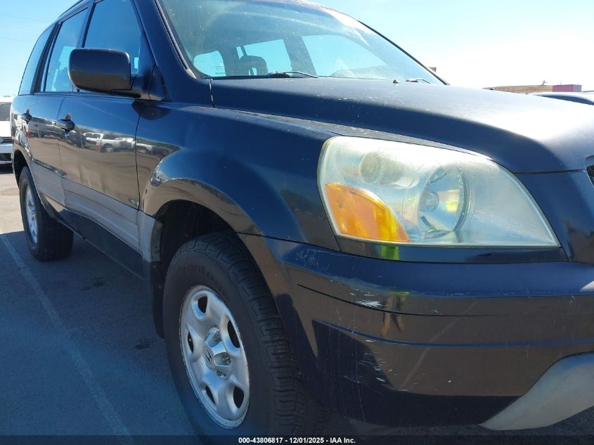 2004 Honda Pilot Lx VIN: 2HKYF18194H582094 Lot: 43806817