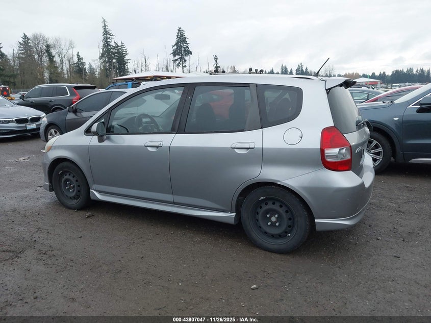 2008 Honda Fit Sport VIN: JHMGD38648S012311 Lot: 43807047