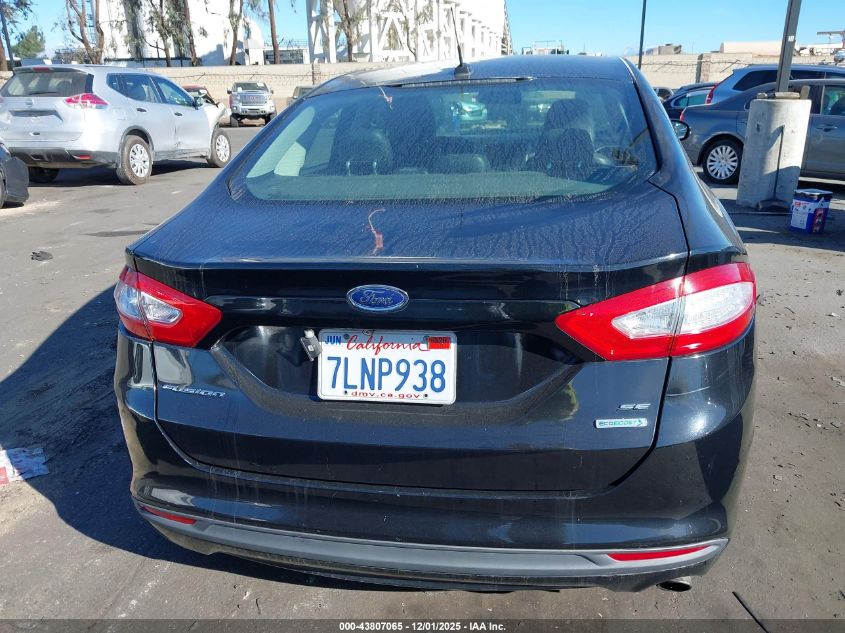 2016 Ford Fusion Se VIN: 3FA6P0HD9GR151562 Lot: 43807065