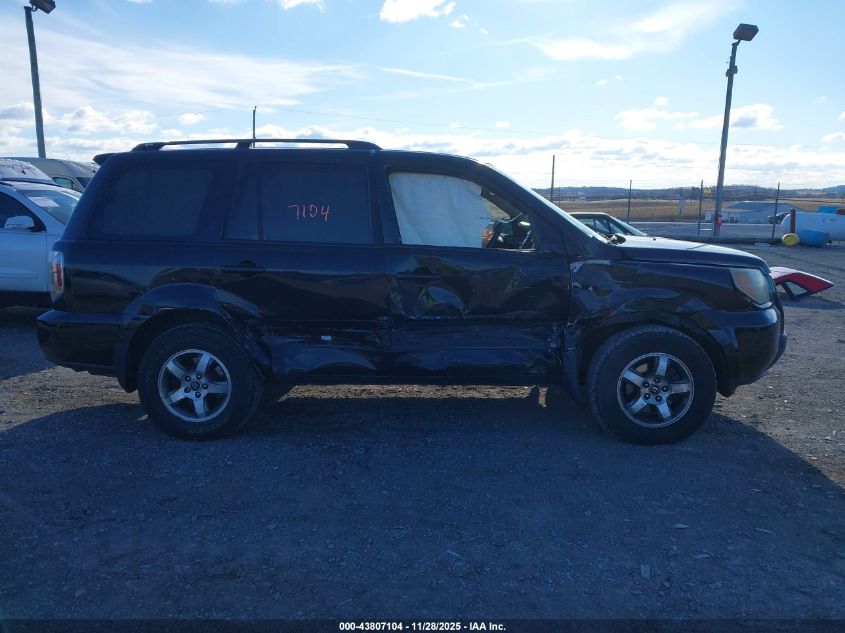 2006 Honda Pilot Ex-L VIN: 2HKYF18506H542895 Lot: 43807104