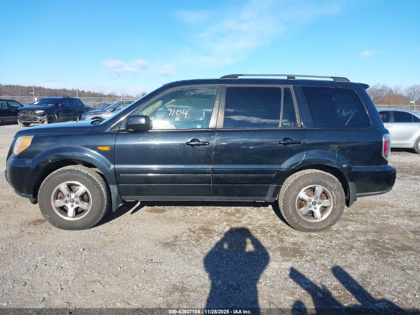 2006 Honda Pilot Ex-L VIN: 2HKYF18506H542895 Lot: 43807104
