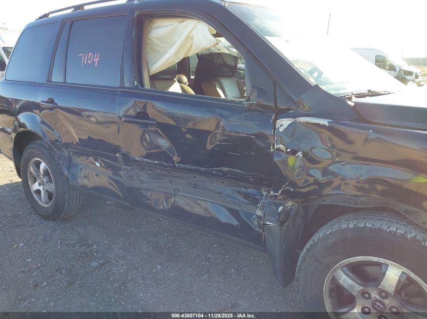 2006 Honda Pilot Ex-L VIN: 2HKYF18506H542895 Lot: 43807104