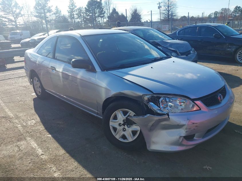 2005 Honda Civic Vp VIN: 1HGEM21165L076990 Lot: 43807109