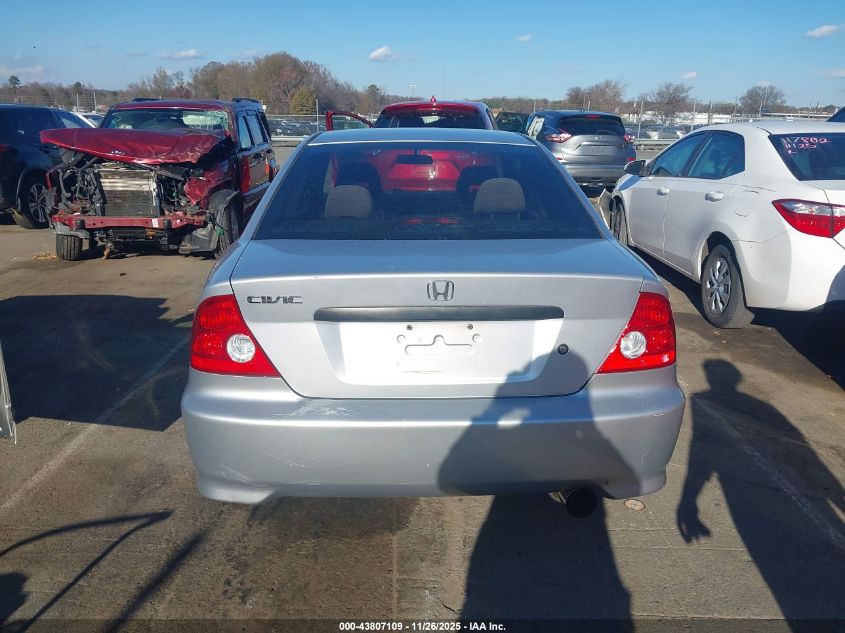 2005 Honda Civic Vp VIN: 1HGEM21165L076990 Lot: 43807109