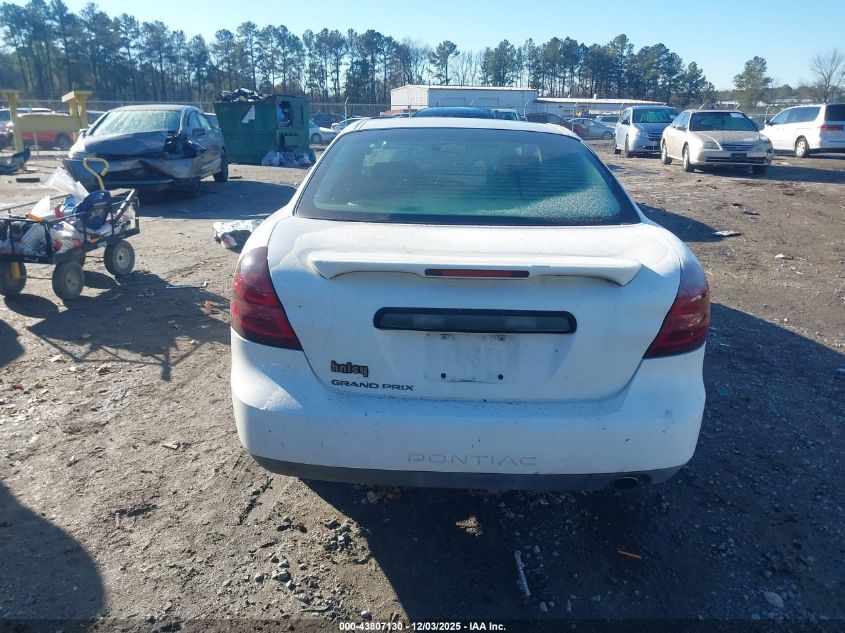 2007 Pontiac Grand Prix VIN: 2G2WP552571208066 Lot: 43807130