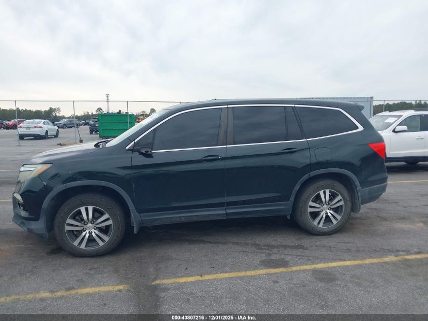 2016 Honda Pilot Ex-L VIN: 5FNYF5H82GB022831 Lot: 43807216