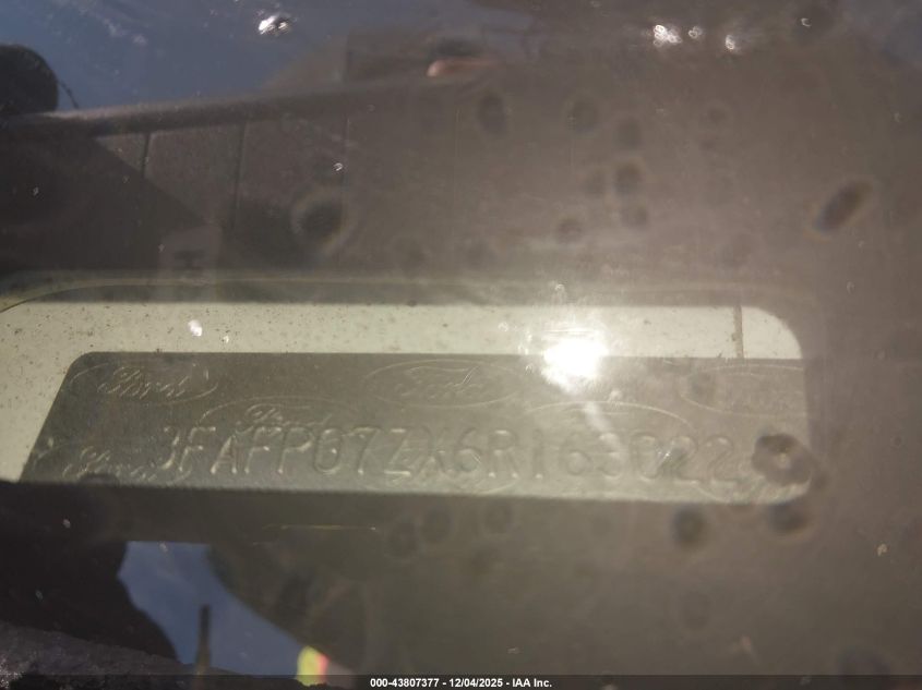 2006 Ford Fusion Se VIN: 3FAFP07ZX6R163022 Lot: 43807377