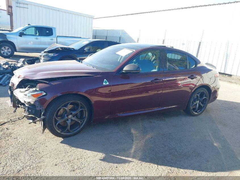 2018 Alfa Romeo Giulia Ti Sport Rwd VIN: ZARFAECN3J7599020 Lot: 43807404