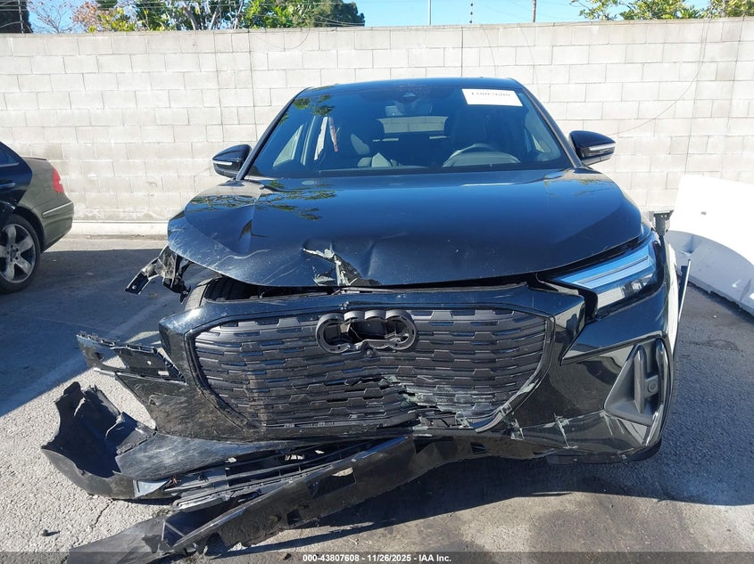 2024 Audi Q4 Sportback E-Tron Premium Plus 55 Quattro VIN: WA13UBFZ2RP062517 Lot: 43807608