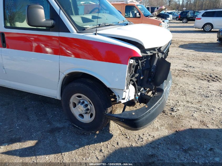 2020 Chevrolet Express Cargo Rwd 2500 Regular Wheelbase Wt VIN: 1GCWGAFP4L1272310 Lot: 43807753