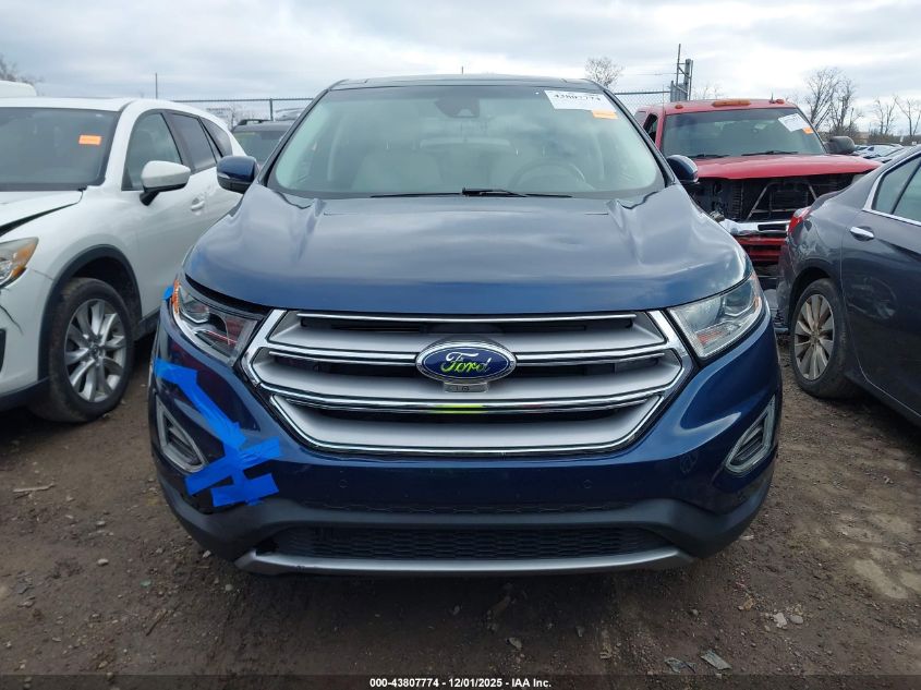 2017 Ford Edge Titanium VIN: 2FMPK4K9XHBC58110 Lot: 43807774