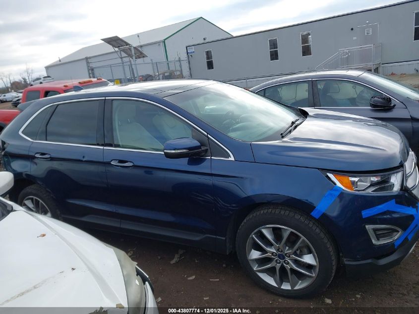 2017 Ford Edge Titanium VIN: 2FMPK4K9XHBC58110 Lot: 43807774