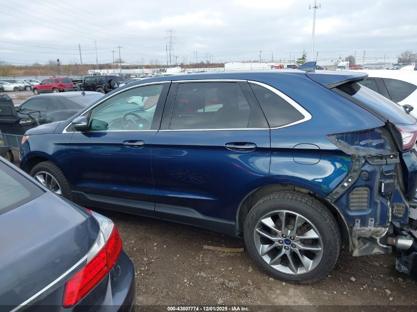 2017 Ford Edge Titanium VIN: 2FMPK4K9XHBC58110 Lot: 43807774