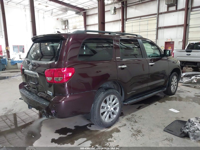 Vin: 05tdjy5g18es09981, lot: 44303305, toyota sequoia limited 5.7l v8 20144