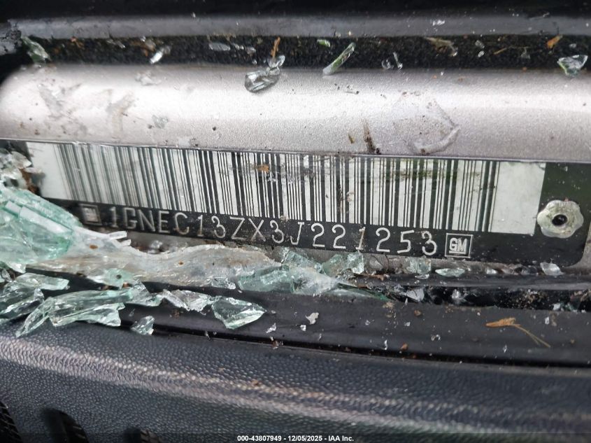 2003 Chevrolet Tahoe Lt VIN: 1GNEC13ZX3J221253 Lot: 43807949