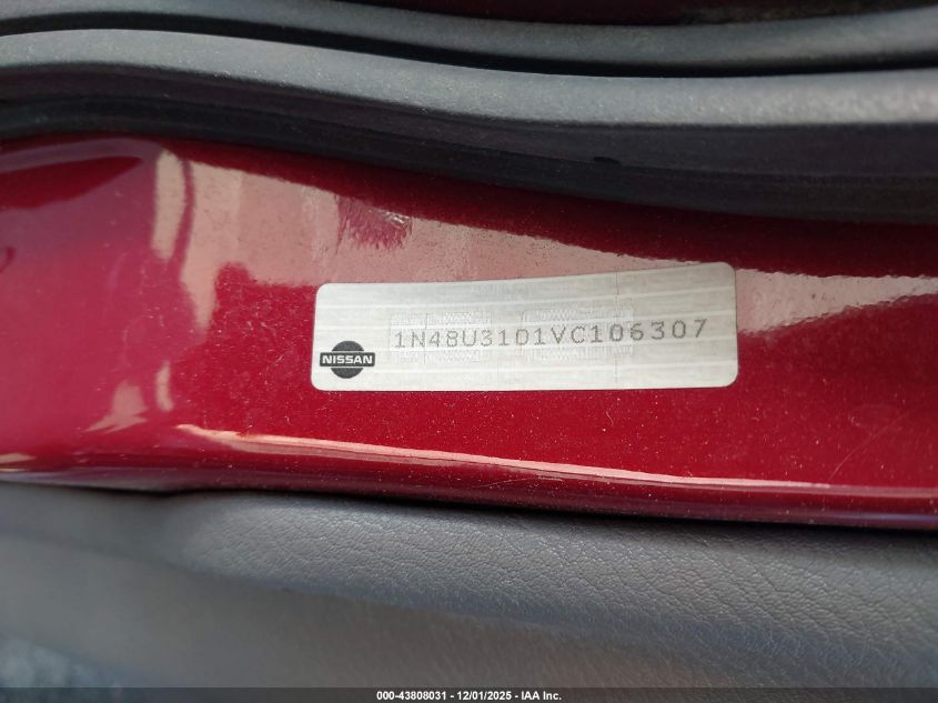 1997 Nissan Altima Gle/Gxe/Se/Xe VIN: 1N4BU31D1VC106307 Lot: 43808031
