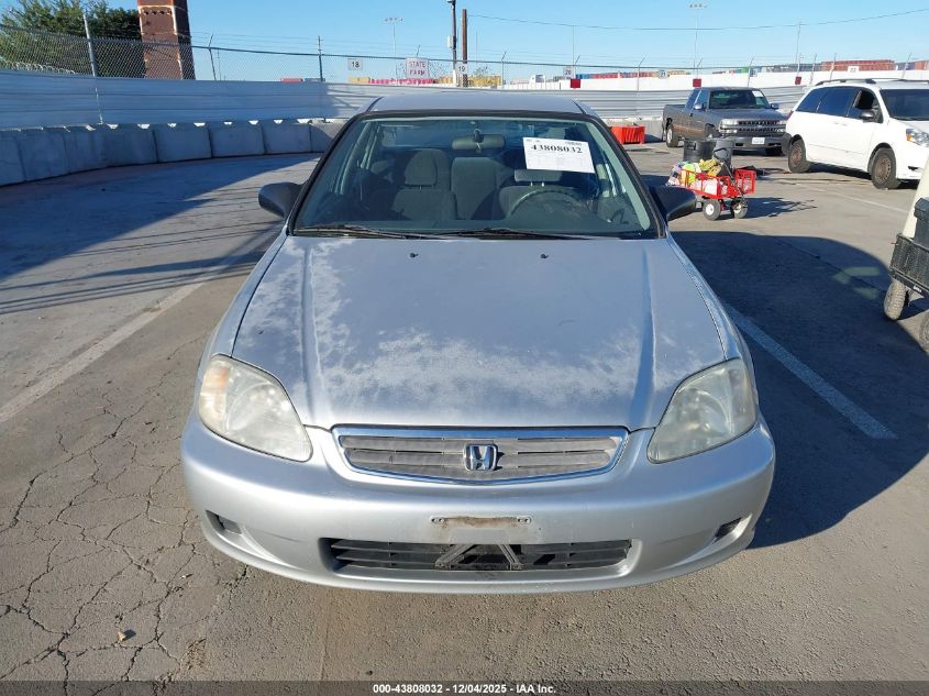 1999 Honda Civic Value Package VIN: 2HGEJ6617XH523982 Lot: 43808032