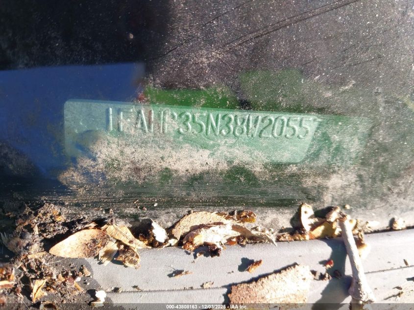 2008 Ford Focus Se/Ses VIN: 1FAHP35N38W205573 Lot: 43808163