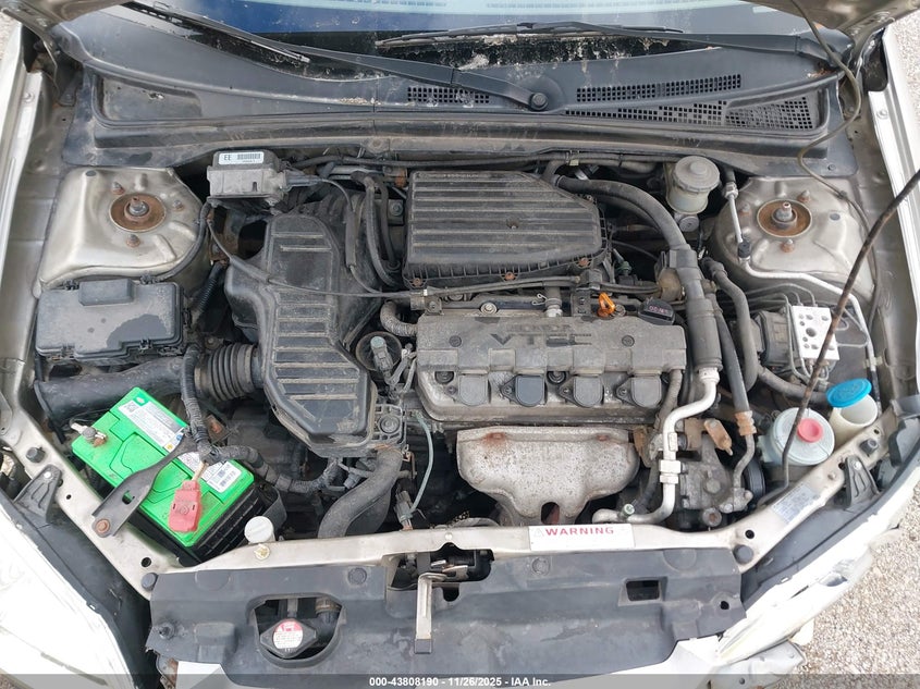 2003 Honda Civic Ex VIN: 1HGEM229X3L038146 Lot: 43808190