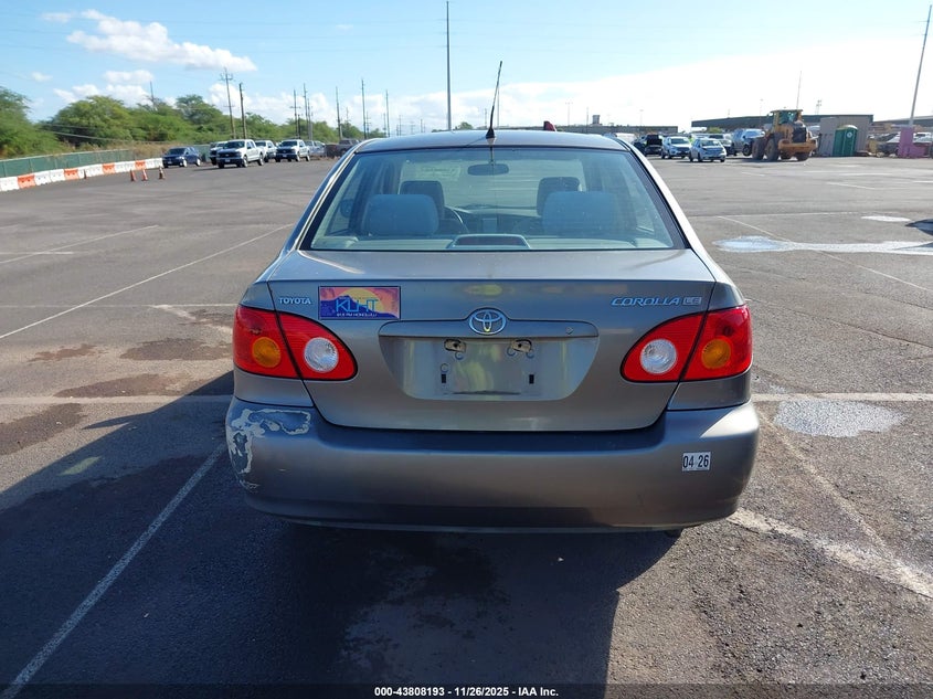 2003 Toyota Corolla Le VIN: 1NXBR32E93Z021575 Lot: 43808193