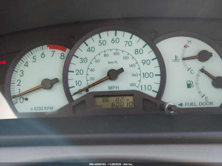 2003 Toyota Corolla Le VIN: 1NXBR32E93Z021575 Lot: 43808193