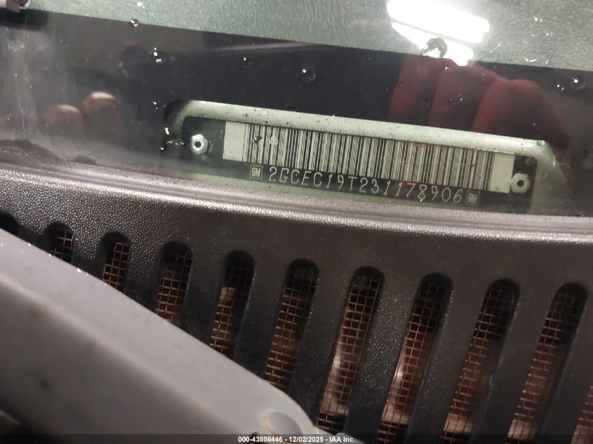 2003 Chevrolet Silverado 1500 Ls VIN: 2GCEC19T231178906 Lot: 43808446