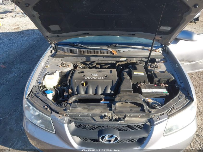 2008 Hyundai Sonata Gls VIN: 5NPET46C88H385067 Lot: 43808451