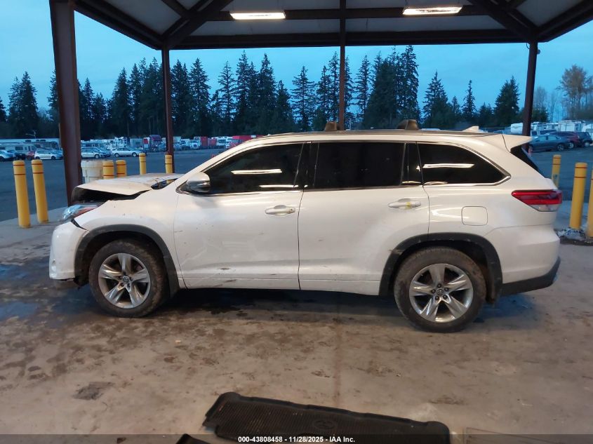 2018 Toyota Highlander Limited VIN: 5TDDZRFH3JS806230 Lot: 43808458