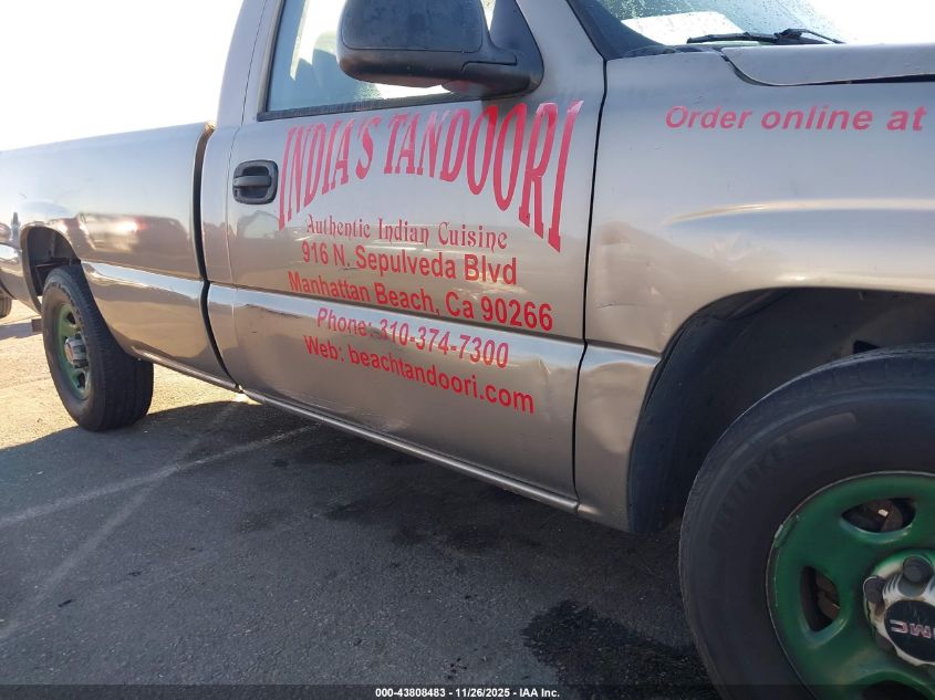 2003 GMC Sierra 1500 Work Truck VIN: 1GTEC14X83Z319124 Lot: 43808483