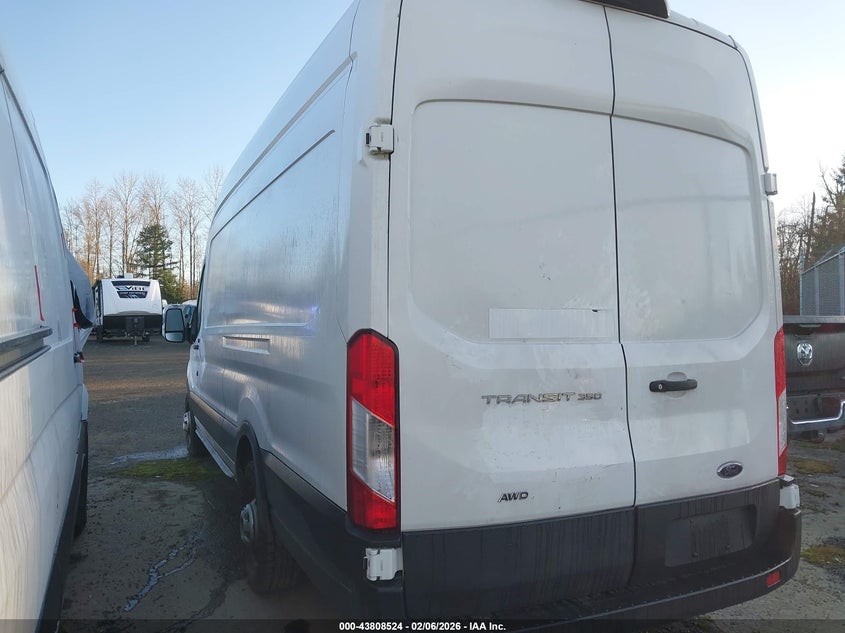 Vin: 1ftbw3u85mka91124, lot: 44303982, ford transit-350 cargo van 20213
