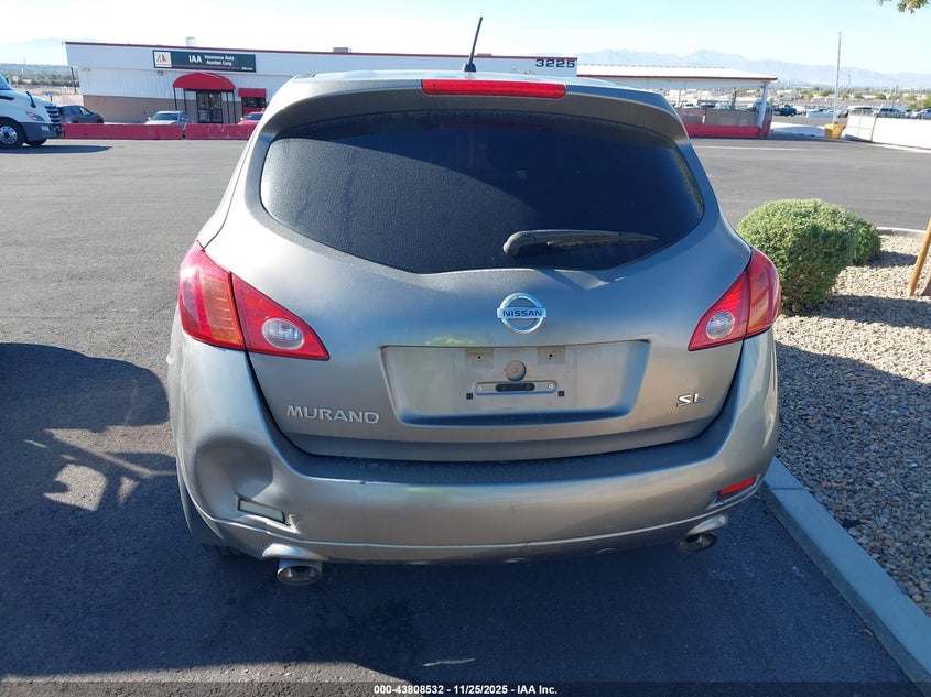 2009 Nissan Murano Sl VIN: JN8AZ18U79W006237 Lot: 43808532