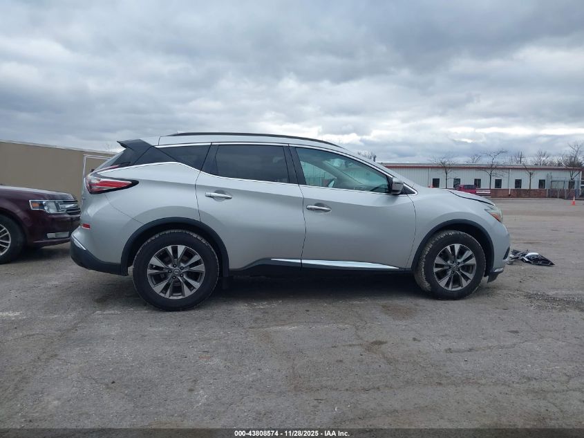 2018 Nissan Murano Sv VIN: 5N1AZ2MH5JN124528 Lot: 43808574