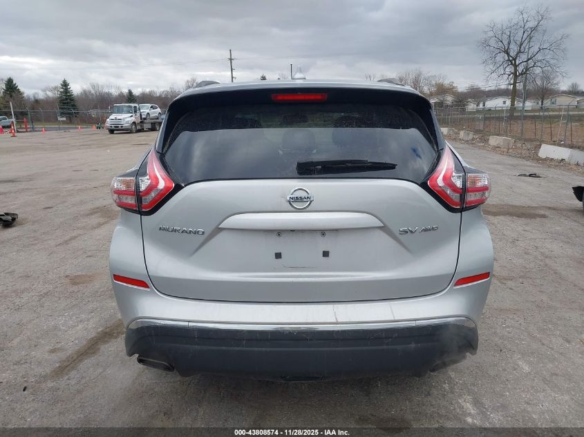 2018 Nissan Murano Sv VIN: 5N1AZ2MH5JN124528 Lot: 43808574