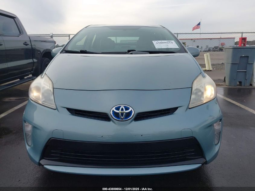 2013 Toyota Prius Two VIN: JTDKN3DU2D1645984 Lot: 43808654