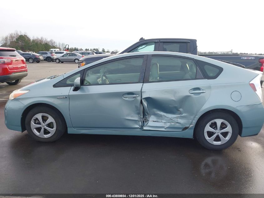 2013 Toyota Prius Two VIN: JTDKN3DU2D1645984 Lot: 43808654