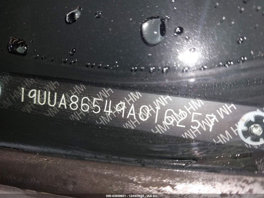 2009 Acura Tl 3.5 VIN: 19UUA86549A016257 Lot: 43808681