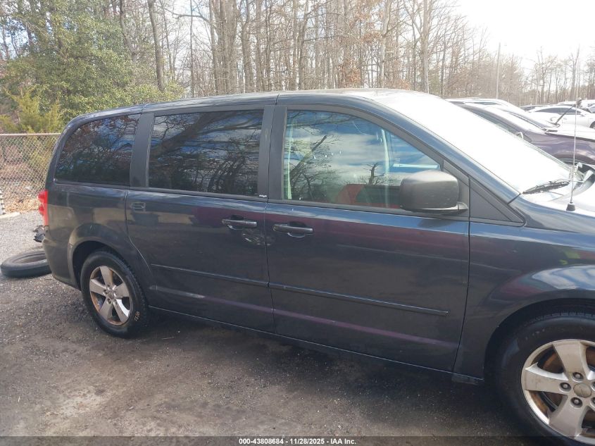 2013 Dodge Grand Caravan Se VIN: 2C4RDGBG3DR746226 Lot: 43808684