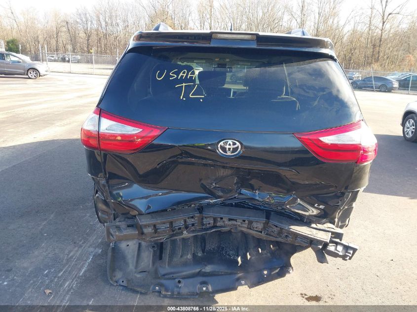 2019 Toyota Sienna Le 8 Passenger VIN: 5TDKZ3DC1KS999135 Lot: 43808766