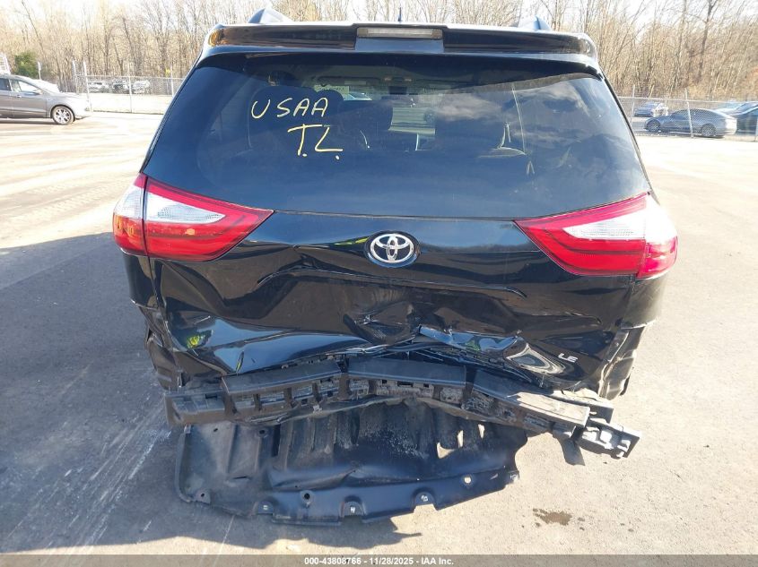 2019 Toyota Sienna Le 8 Passenger VIN: 5TDKZ3DC1KS999135 Lot: 43808766