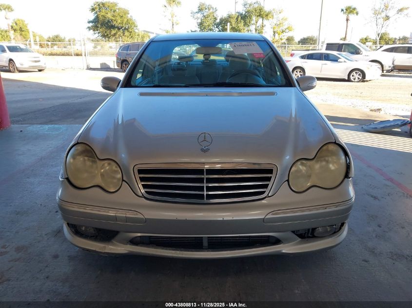 2005 Mercedes-Benz C 230 Kompressor Sport VIN: WDBRF40J85F714886 Lot: 43808813