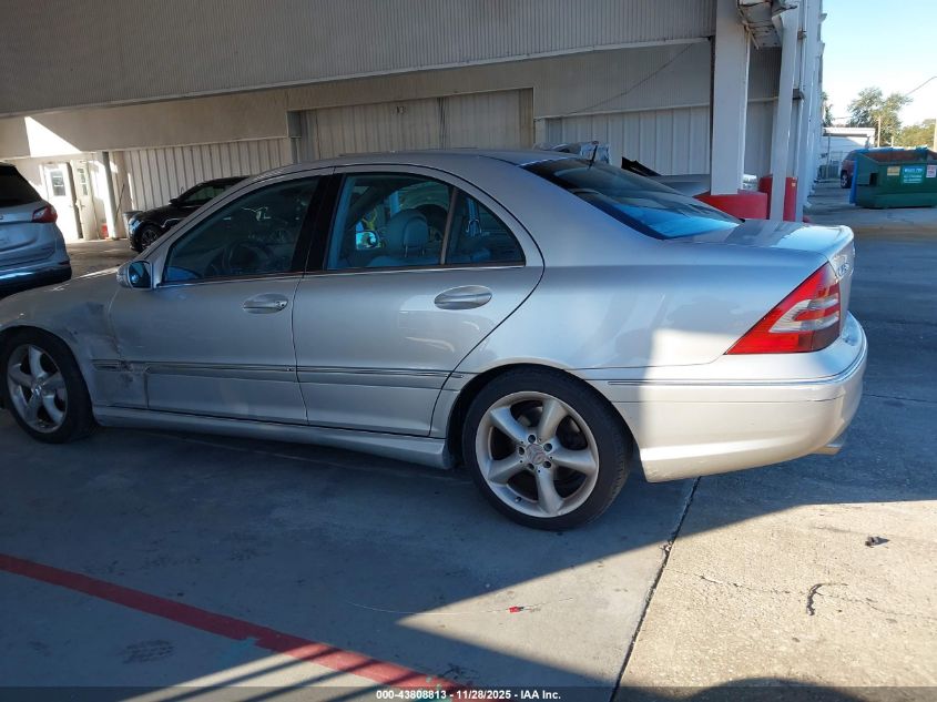 2005 Mercedes-Benz C 230 Kompressor Sport VIN: WDBRF40J85F714886 Lot: 43808813