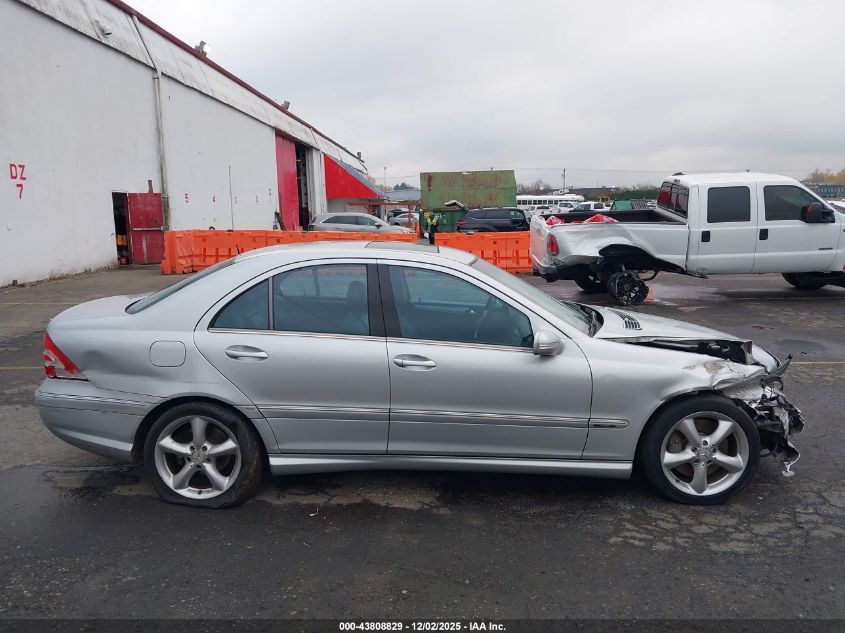 2005 Mercedes-Benz C 230 Kompressor Sport VIN: WDBRF40J55F622750 Lot: 43808829