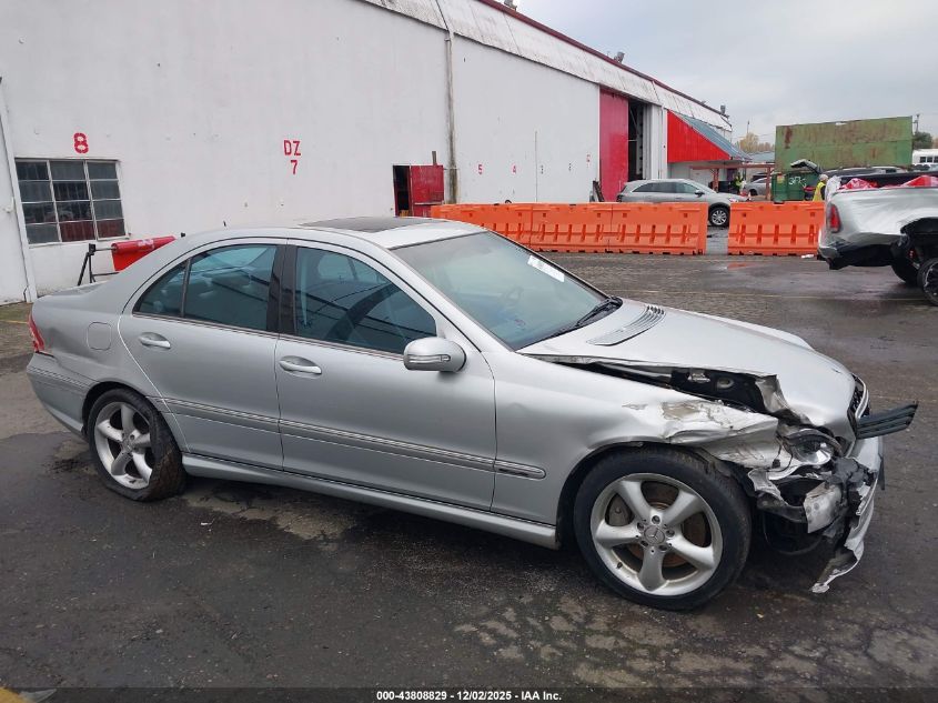 2005 Mercedes-Benz C 230 Kompressor Sport VIN: WDBRF40J55F622750 Lot: 43808829