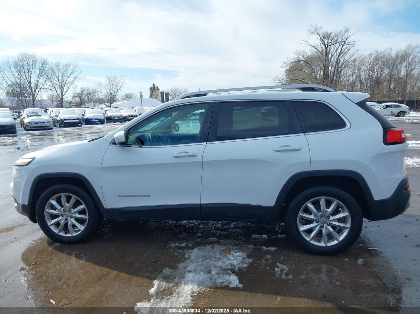 2016 Jeep Cherokee Limited VIN: 1C4PJMDS8GW249197 Lot: 43808834