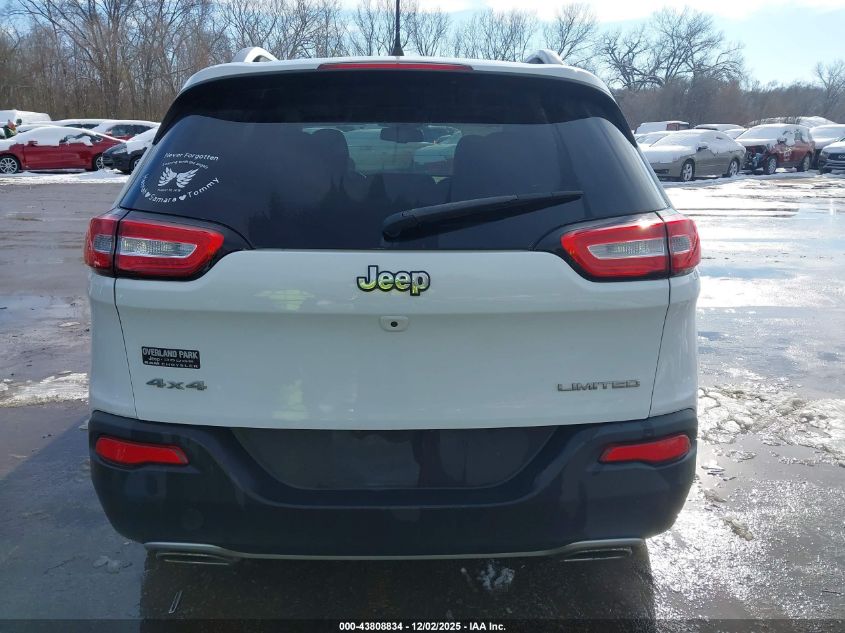 2016 Jeep Cherokee Limited VIN: 1C4PJMDS8GW249197 Lot: 43808834