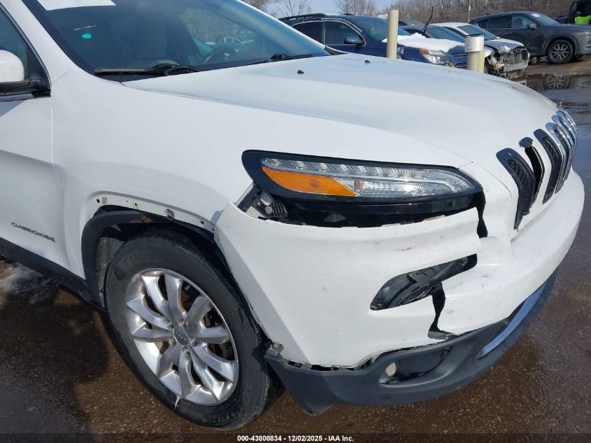 2016 Jeep Cherokee Limited VIN: 1C4PJMDS8GW249197 Lot: 43808834