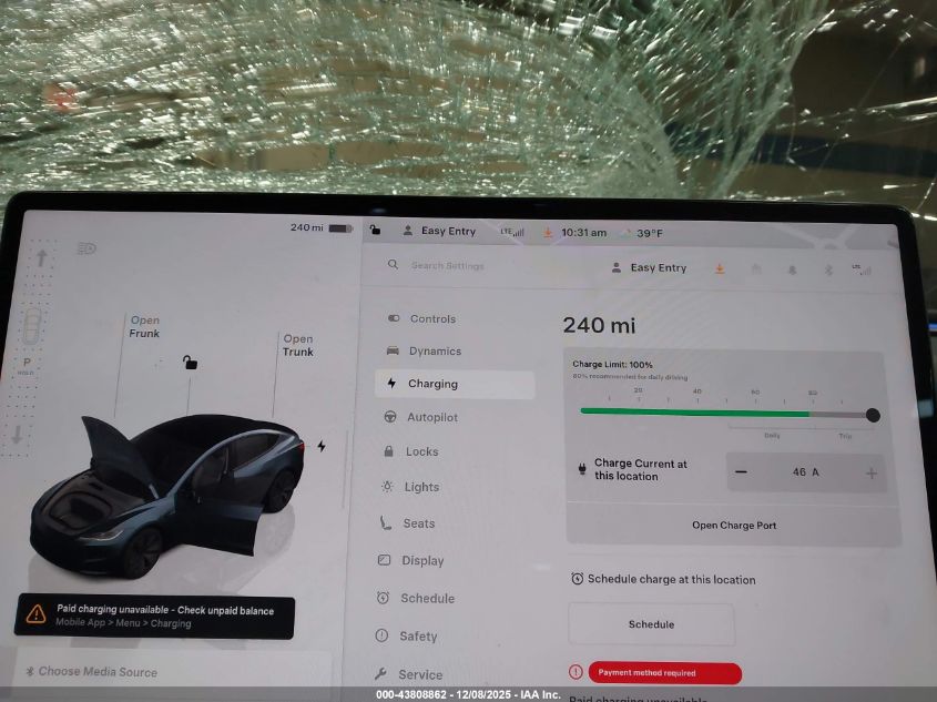 2024 Tesla Model 3 Long Range Dual Motor All-Wheel Drive VIN: 5YJ3E1EB2RF792911 Lot: 43808862