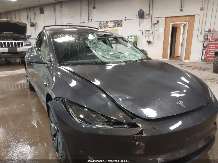 2024 Tesla Model 3 Long Range Dual Motor All-Wheel Drive VIN: 5YJ3E1EB2RF792911 Lot: 43808862